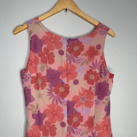 Old Navy Collection Women's Vintage Pale Floral Print Sheath Dress Size 10 - Picture 7 of 8